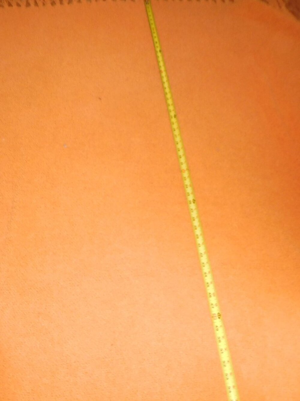 Throw Blanket w/ Fringe (pale orange)